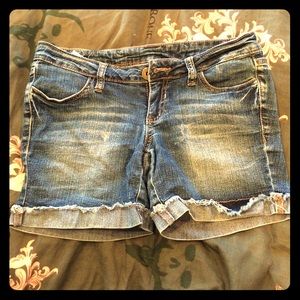 Blue jean shorts