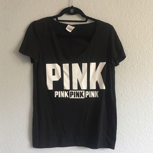 PINK V-Neck T-Shirt