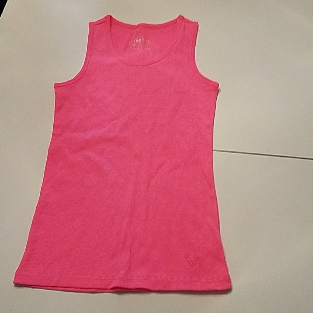 Neon pink Justice tank top