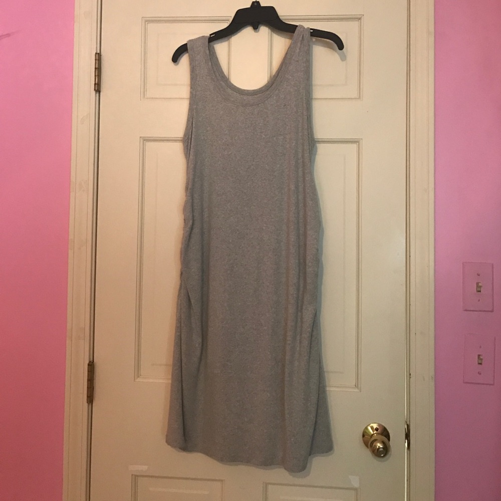 Maternity light grey dress