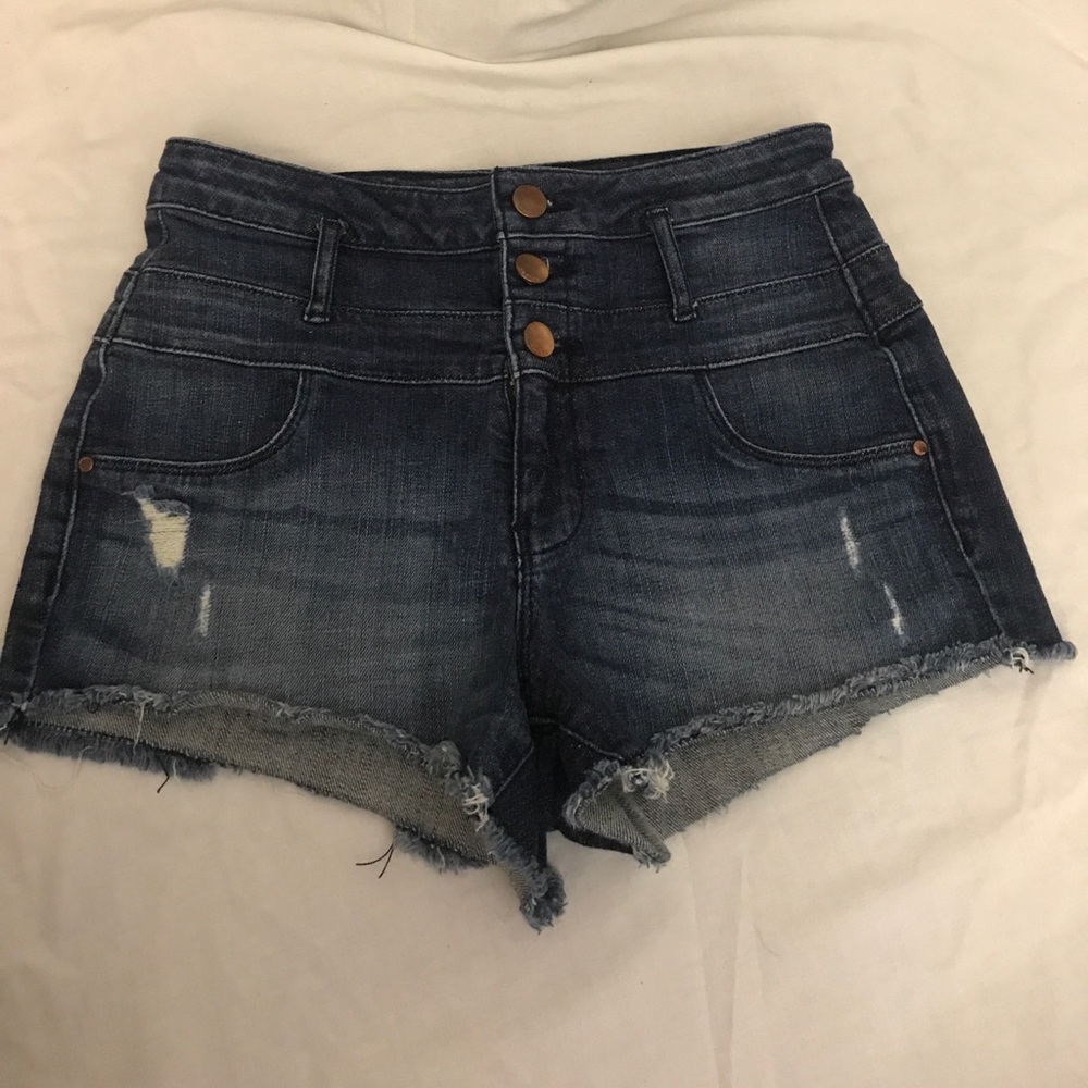 Juniors High waisted Jean shorts