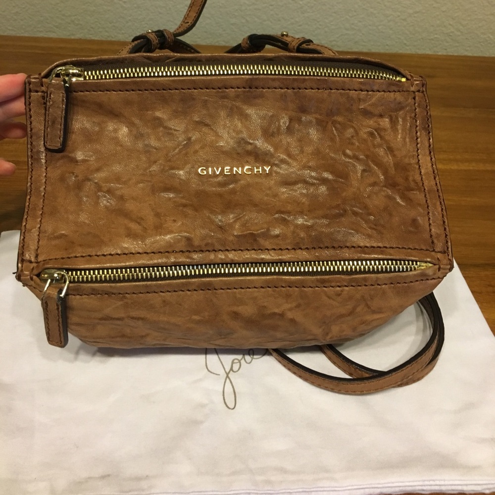 Givenchy Mini Pandora Crossbody, Medium Brown