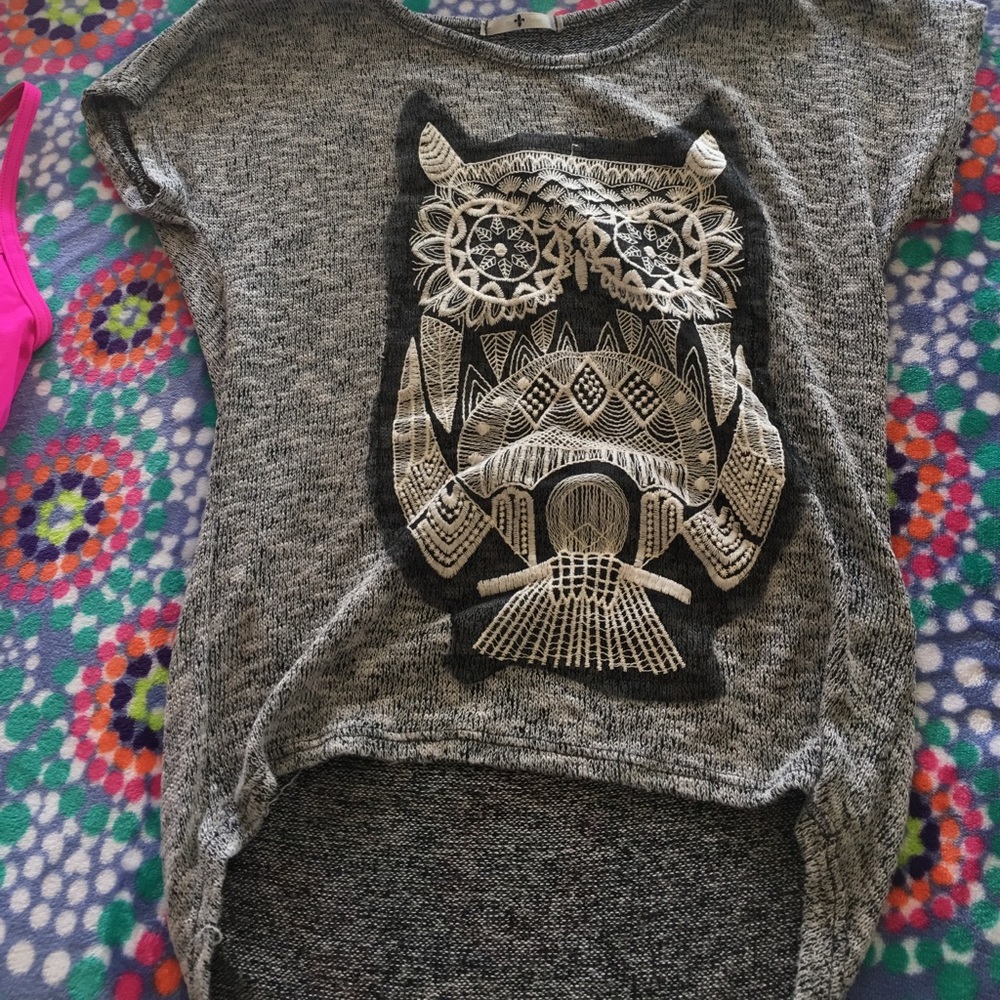 Knitted owl top