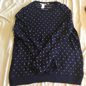 🍂H&M navy and white sweater 🍂