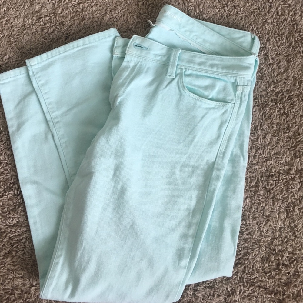Mint cropped pants