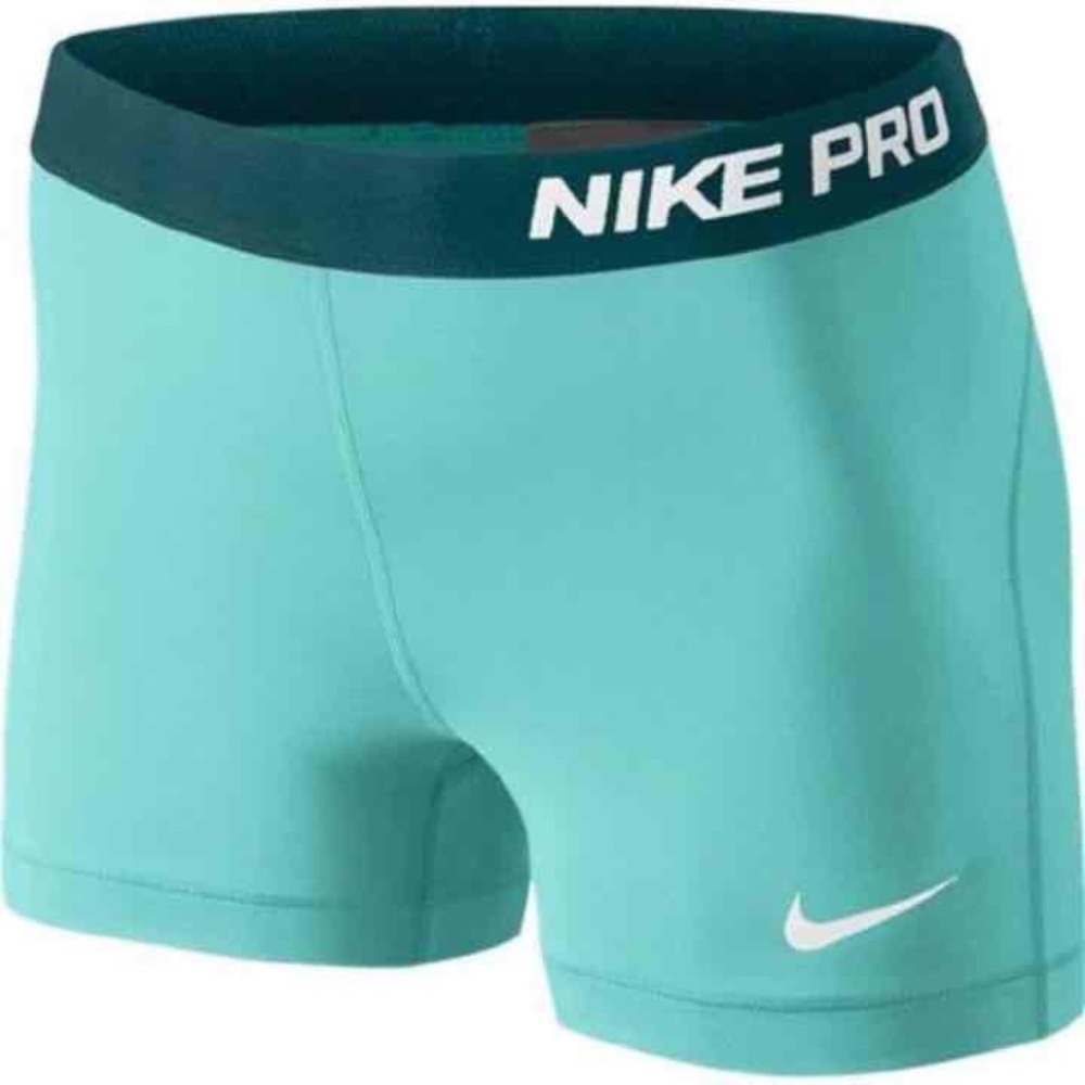 Teal Nike pro shorts
