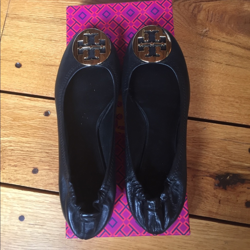 Black Tory Burch Flats