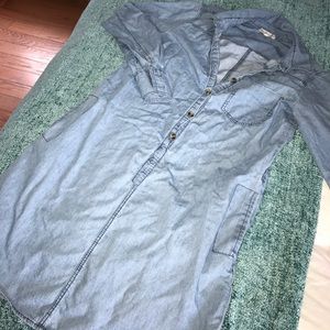 Jean shirt dress