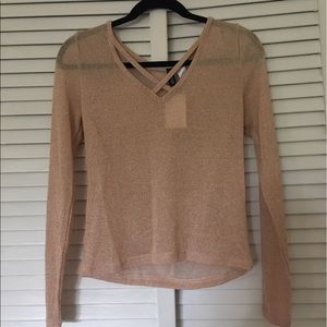 See thru top with tags