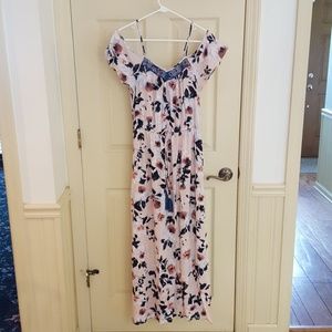 EUC OTS floral maxi dress