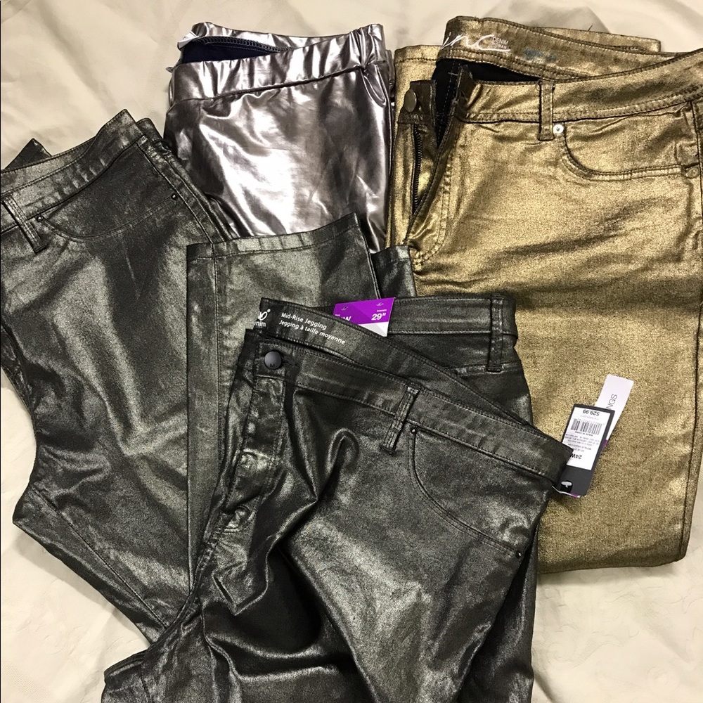 Metallic pants