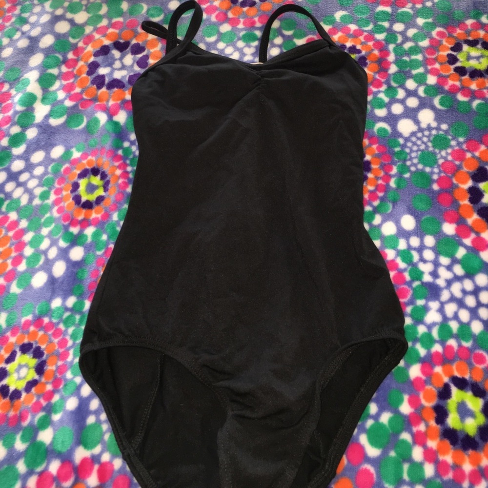 Black ballet leotard