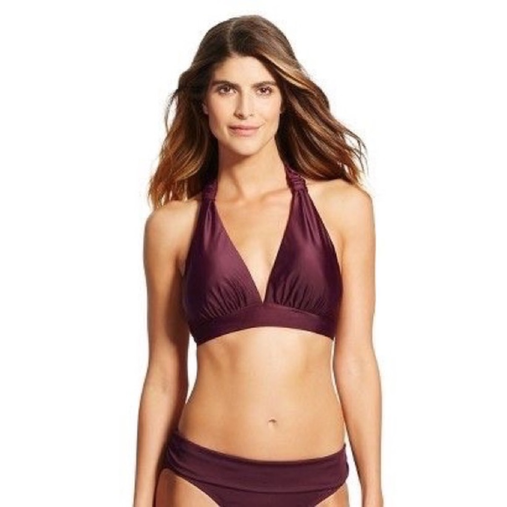 REDUCED! Gorgeous Plum~Wine colored Bikini Top~NWT