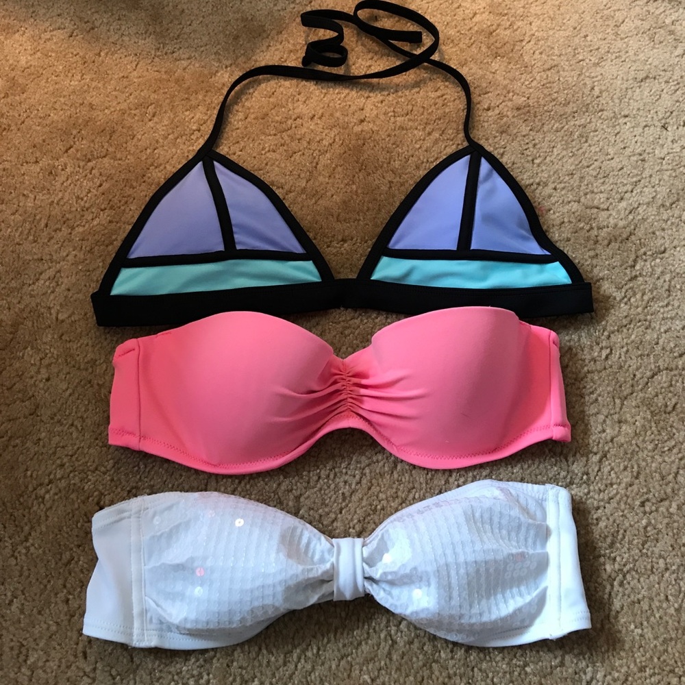 Bundle of three bikini tops