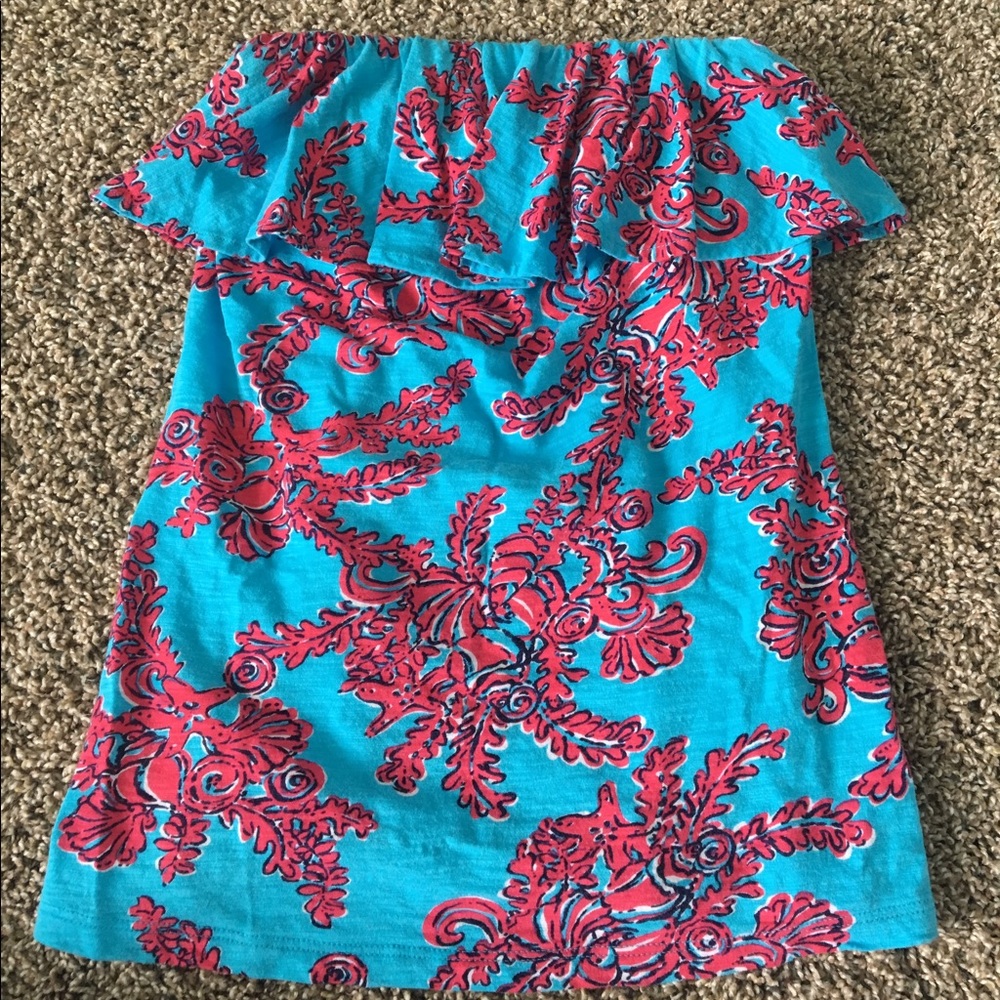 Lilly Pulitzer strapless top