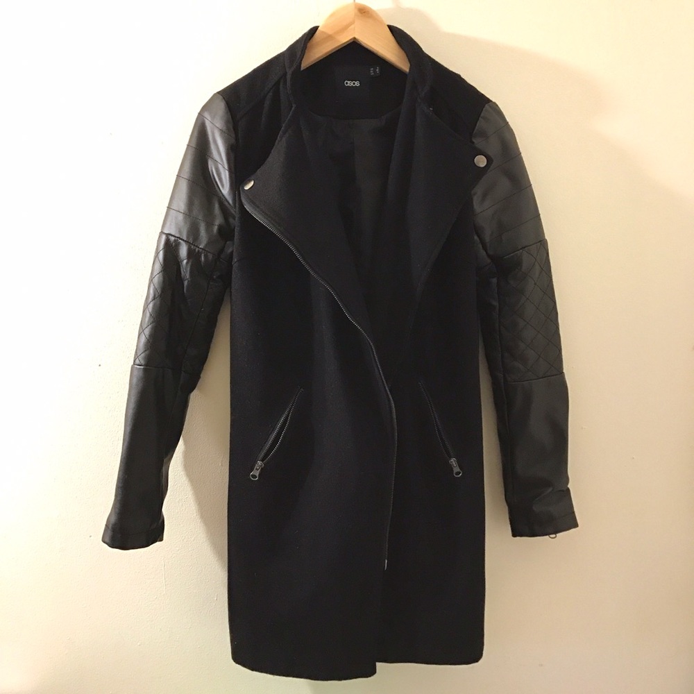ASOS biker coat