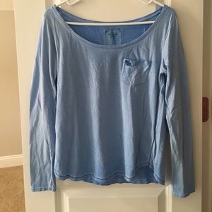 Abercrombie blue long sleeve tee