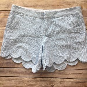 Lilly Pulitzer buttercup seer sucker Shorts! Sz 8!