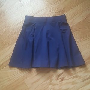 H&M Navy Blue Skater Skirt