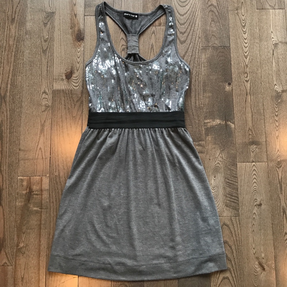 Fit and flare sequin dress