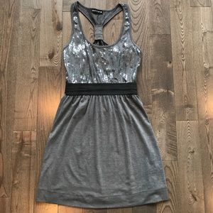 Fit and flare sequin dress