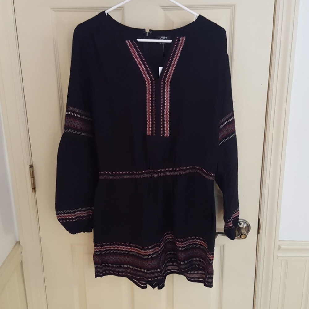 NWT Embroidered Romper