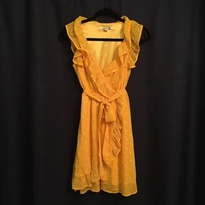 *SALE* F21 Yellow Polka Dot Dress