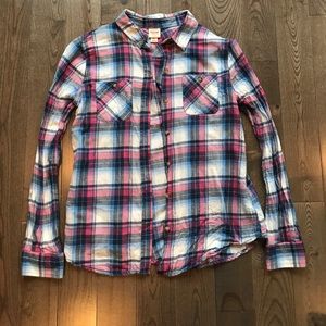 Blue and pink flannel pattern