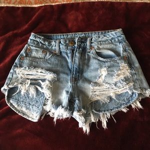 High wasted shorts