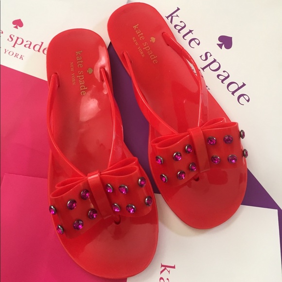 kate spade Shoes - ♠️Kate Spade  Fancy Jelly Flip Flops❤️