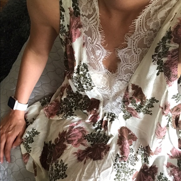 Free People floral slip dress - Picture 2 of 8