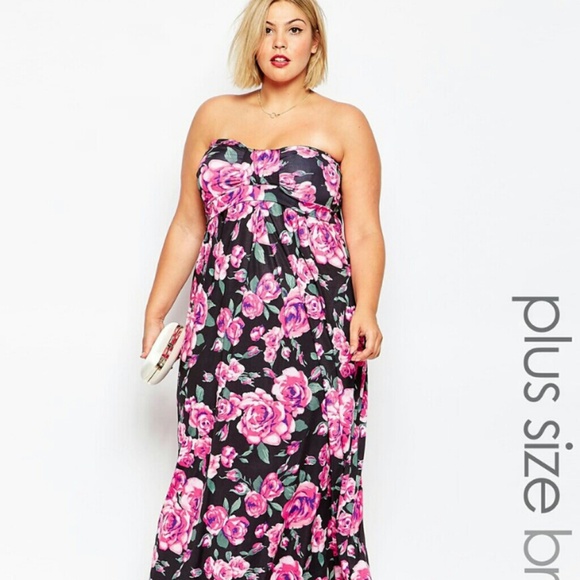 ASOS Curve Dresses & Skirts - Plus+ Rose Print