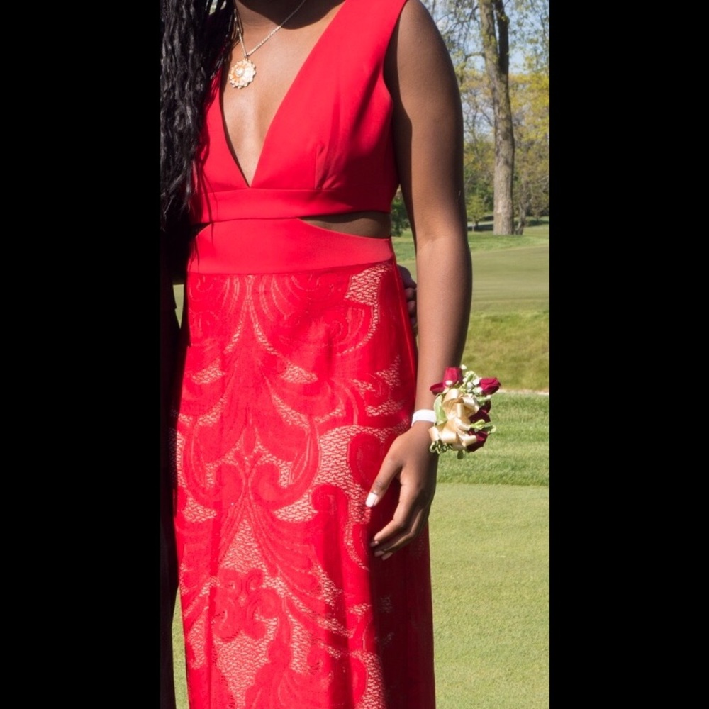 BCBGMAXAZRIA Marilyn Cut Out Dress
