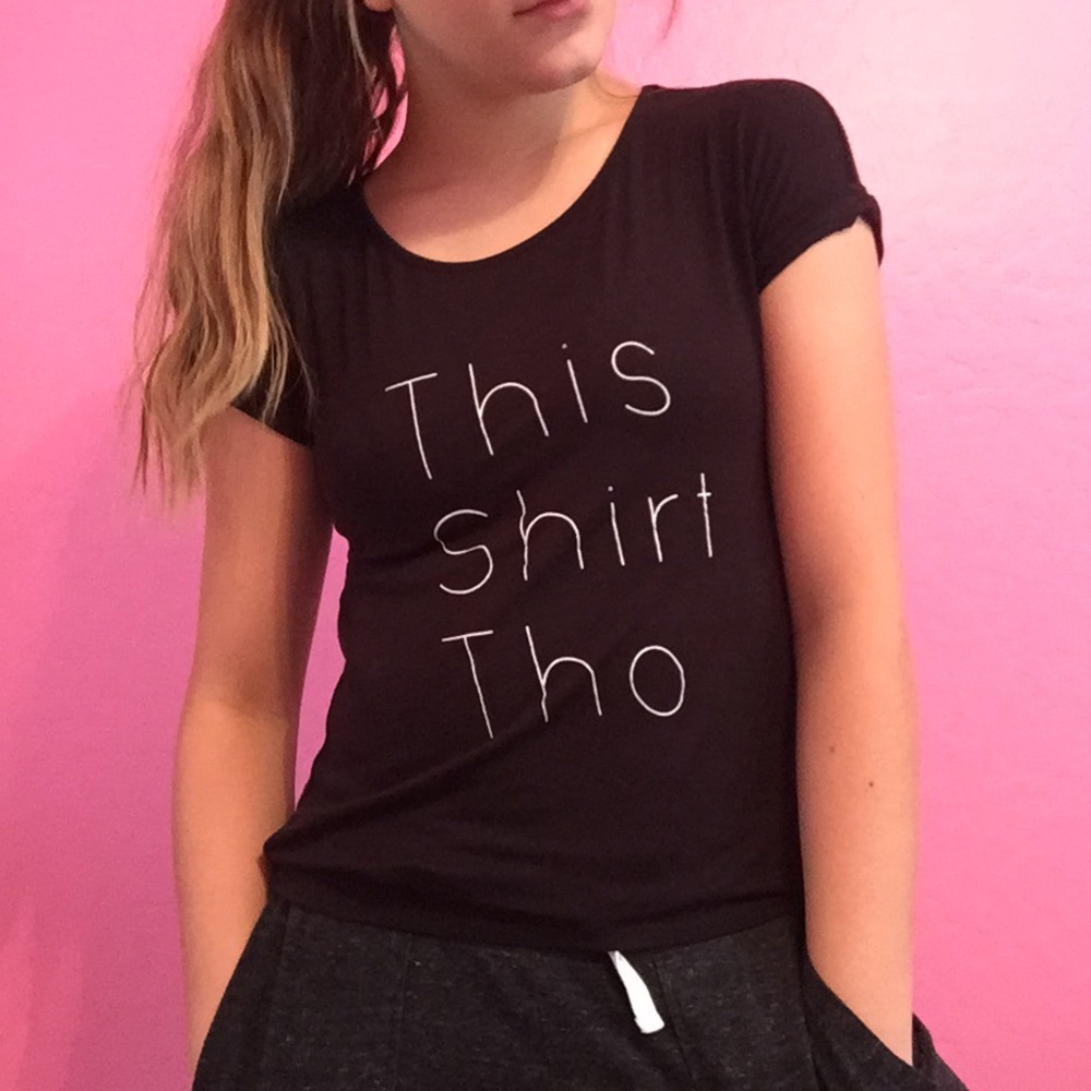 Tilly's This shirt tho black tee