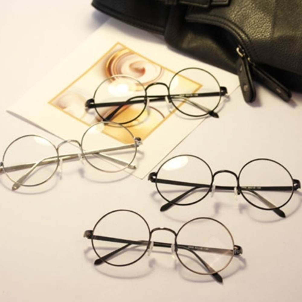 Gold fashion glasses