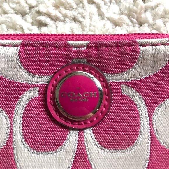 Pink Coach Wristlet - Picture 2 of 4