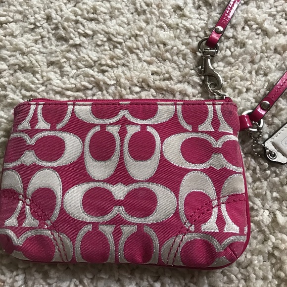 Pink Coach Wristlet - Picture 3 of 4
