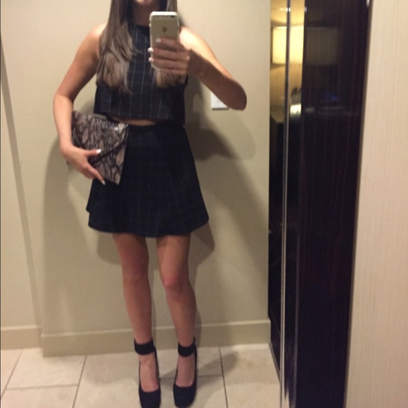 American Apparel Other - American apparel black grid lulu set