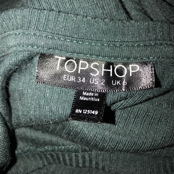 TOPSHOP ribbed crop top size US 2 - Picture 3 of 3
