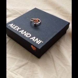 NWOT Alex and Ani Rose Gold Butterfly Ring