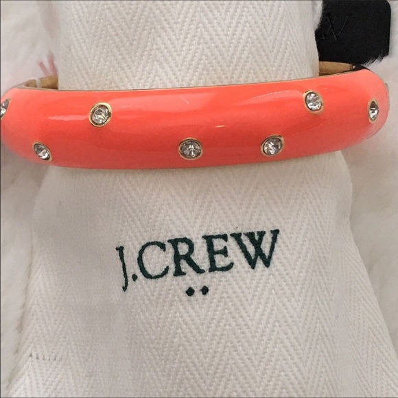 2 J.Crew Enamel & Crystal Bangle Bracelets - Picture 4 of 5