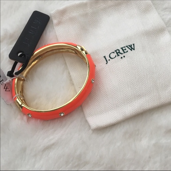 2 J.Crew Enamel & Crystal Bangle Bracelets - Picture 5 of 5