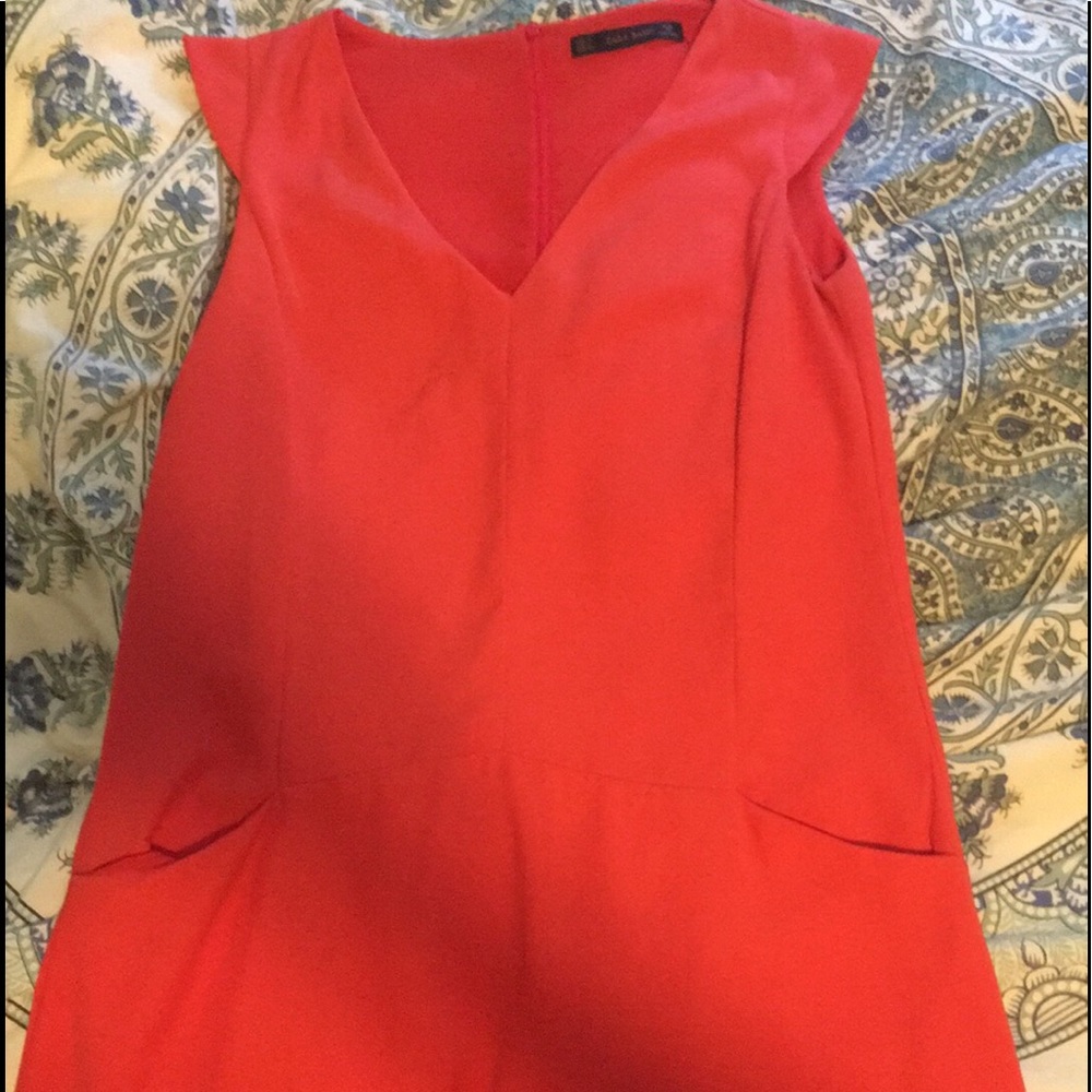 Zara coral dress