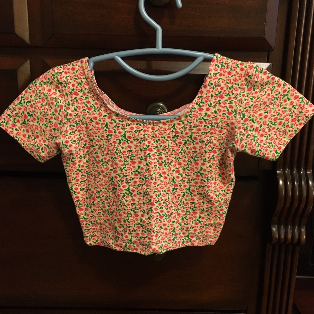 American Apparel Floral Crop Top