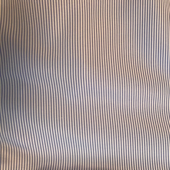 Pinstriped Cold Shoulder Blouse - Picture 3 of 3