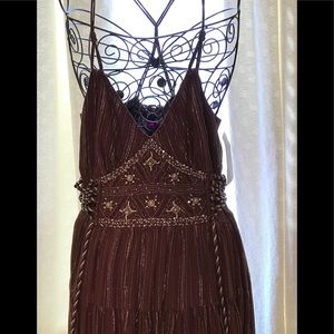 ECI NEW YORK BEAUTIFUL SPARKLY BROWN DRESS