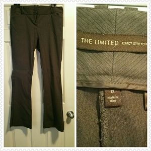 Gray exact stretch long dress pants