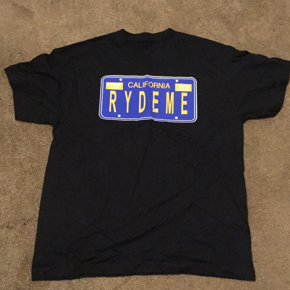 California license plate T-shirt, ride me