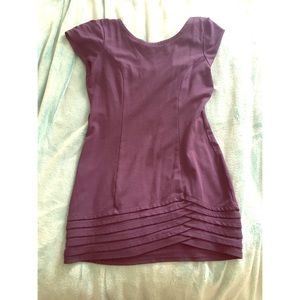 Plum mini dress
