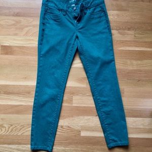 LOFT 2P Green Skinny Jeans